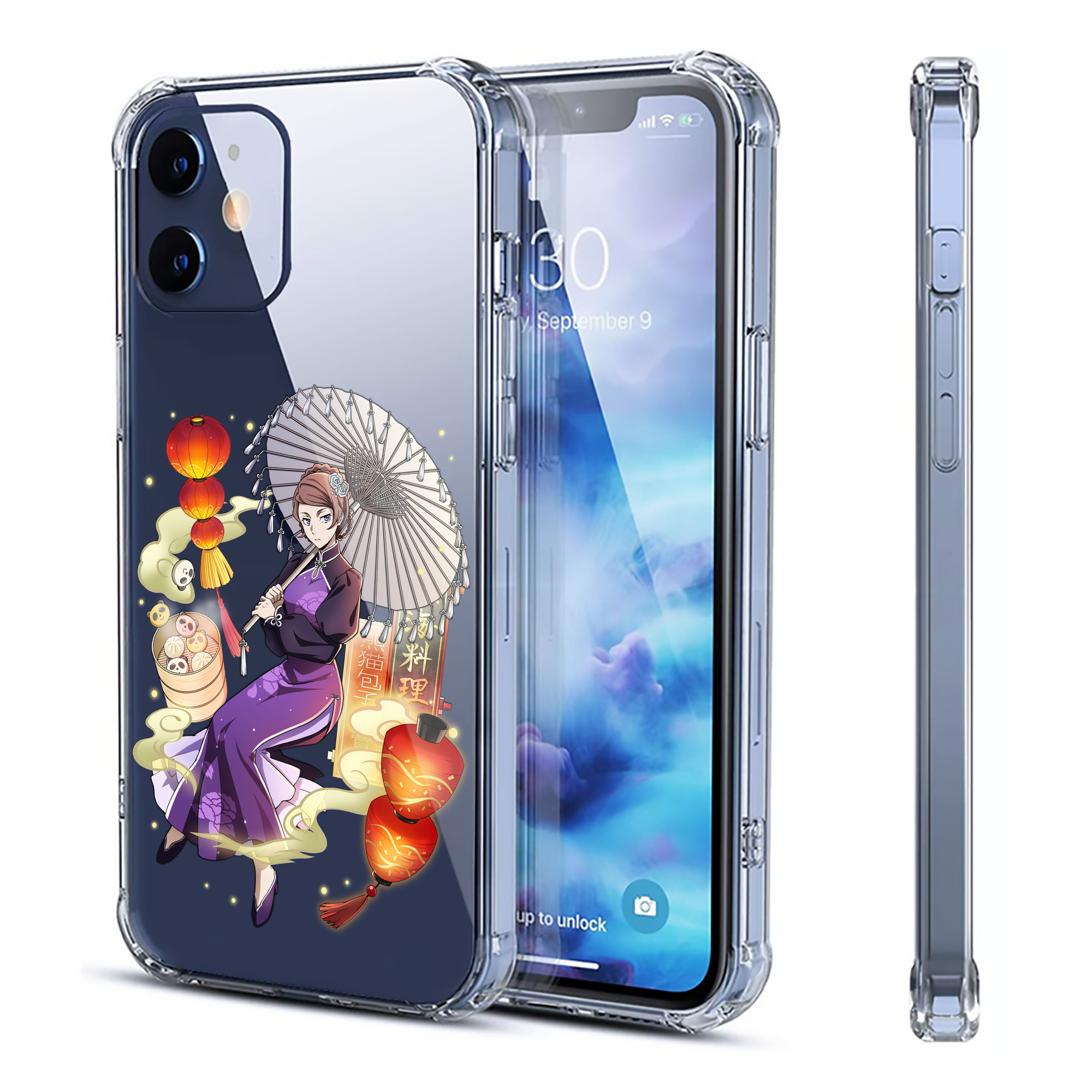 （画像用） 文豪ストレイドッグス Bungo Stray Dogs 【iPhone 12シリーズ対応】透明スマホケース（クリアソフトケース）